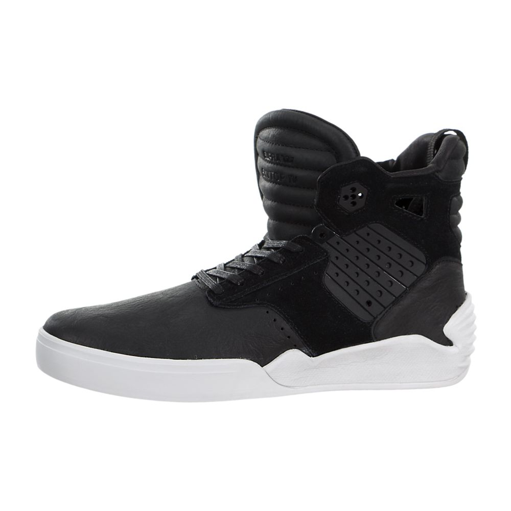 Baskets Montantes Supra SkyTop IV Noir Black/White Homme | IEK-14692605